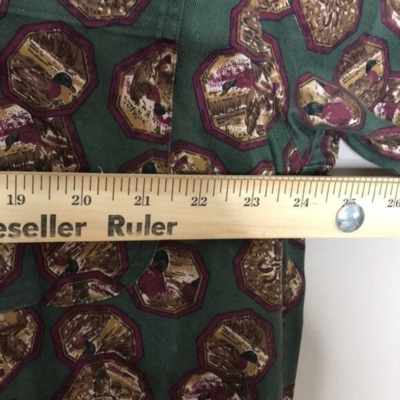 Ducks unlimited all over duck print button down long sleeves shirt size XL vtg - Picture 8 of 13